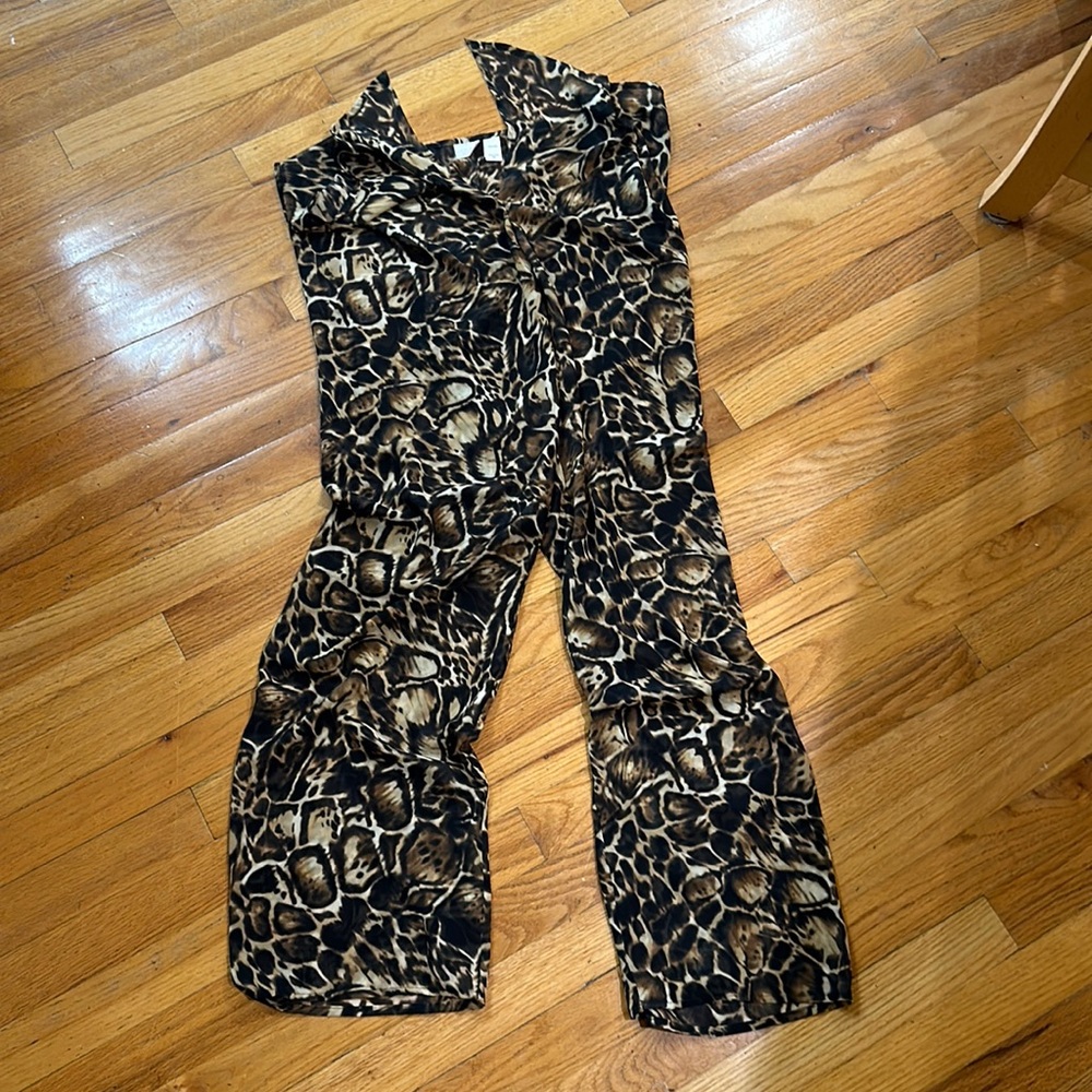 Victorias Secret Leopard swim cover up pants.